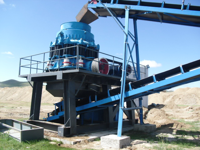 Aggregates crushing plant supplied in Mongolia
